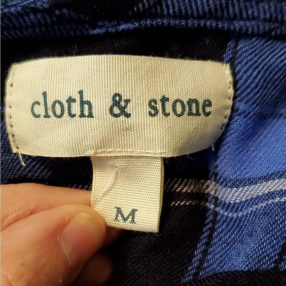 Cloth & Stone Blue Buffalo Check Top - Picture 3 of 5